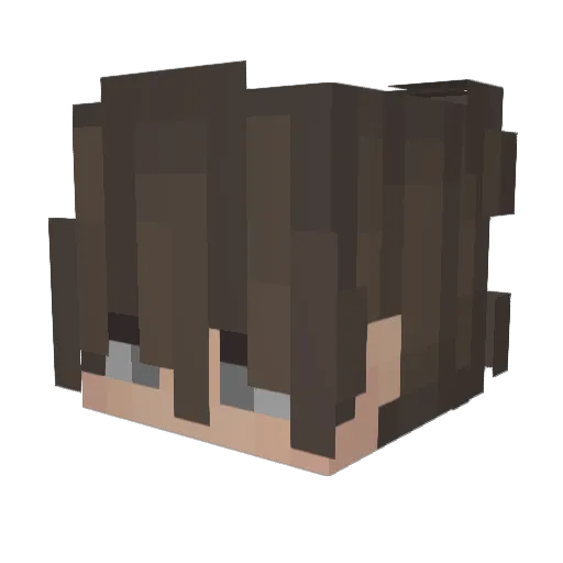dracoXV Minecraft avatar head, 3D render