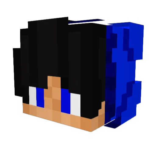 dracopulse Minecraft avatar head, 3D render