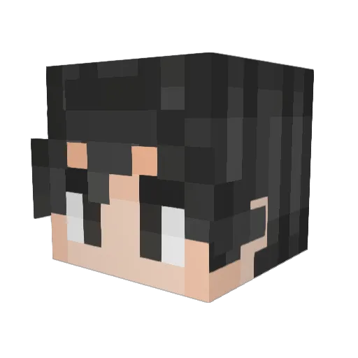 dracoz7 Minecraft avatar head, 3D render