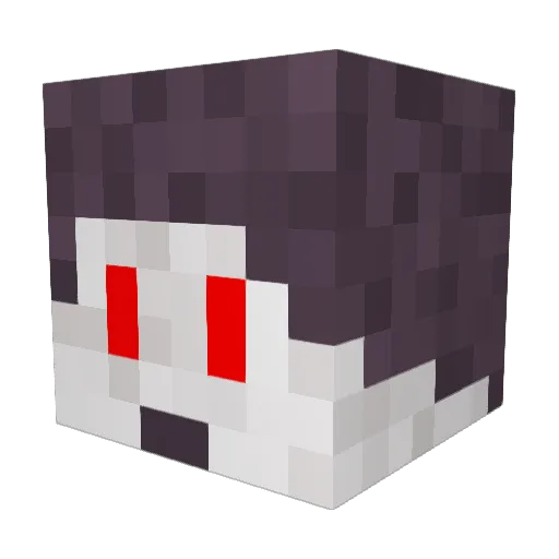 draculacraft Minecraft avatar head, 3D render