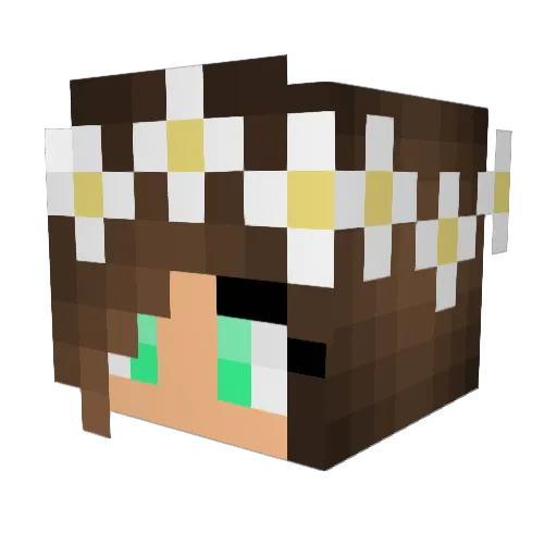 dradolinski Minecraft avatar head, 3D render