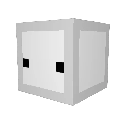 draftyy Minecraft avatar head, 3D render