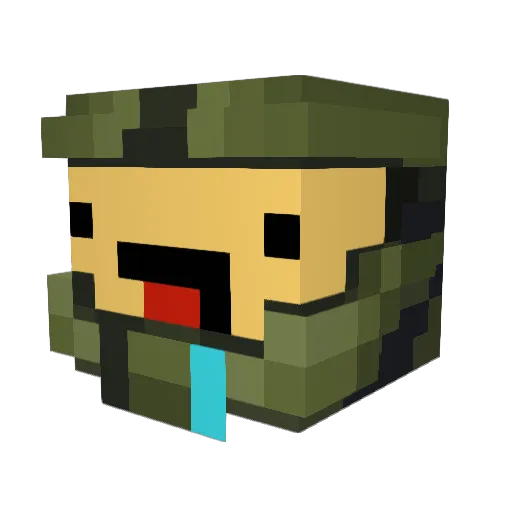 drag0n4224 Minecraft avatar head, 3D render