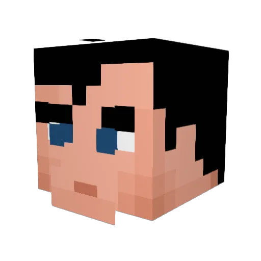 dragforce675 Minecraft avatar head, 3D render