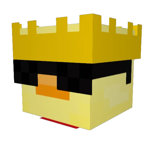 draggeous Minecraft avatar head, 3D render