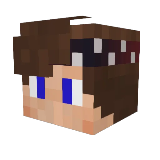 draghunter Minecraft avatar head, 3D render