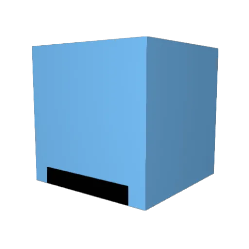 dragnet1c Minecraft avatar head, 3D render