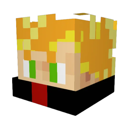 drago0o0n Minecraft avatar head, 3D render