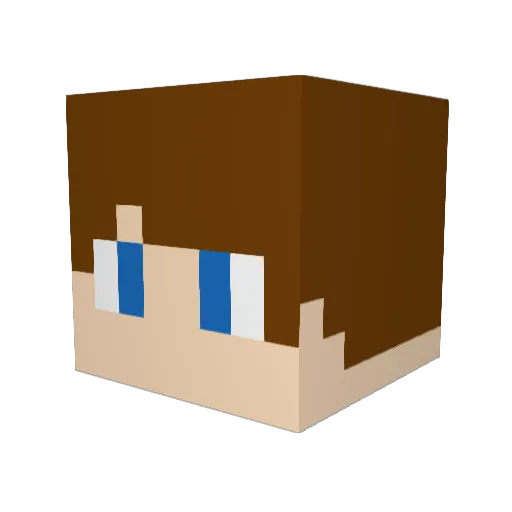 drago32 Minecraft avatar head, 3D render
