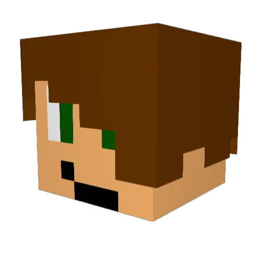 drago515 Minecraft avatar head, 3D render