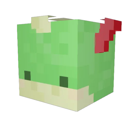 dragoflowerz Minecraft avatar head, 3D render