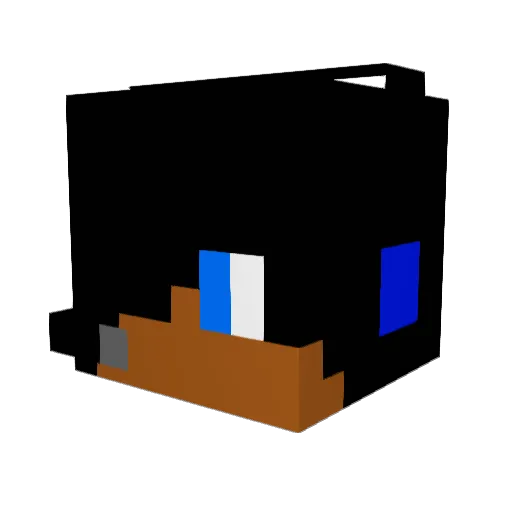 dragogaimer Minecraft avatar head, 3D render