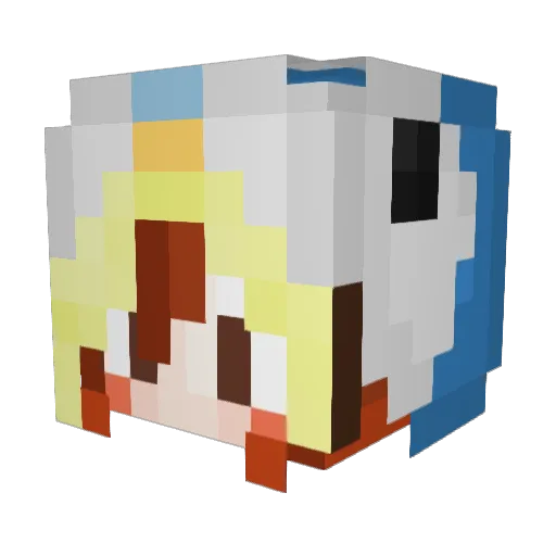 dragon106 Minecraft avatar head, 3D render