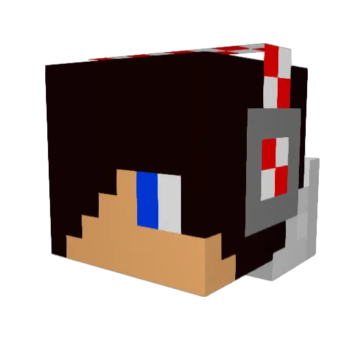 dragon1234c Minecraft avatar head, 3D render