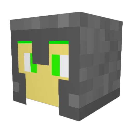 dragon2575 Minecraft avatar head, 3D render