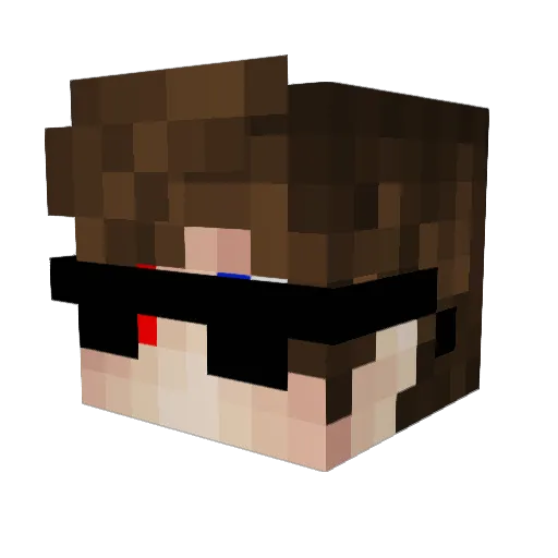 dragon4i4 Minecraft avatar head, 3D render