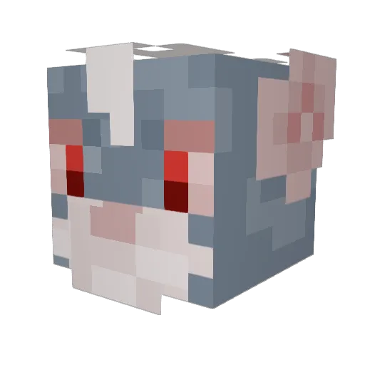 dragon684 Minecraft avatar head, 3D render