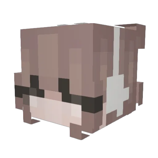 dragon72968 Minecraft avatar head, 3D render