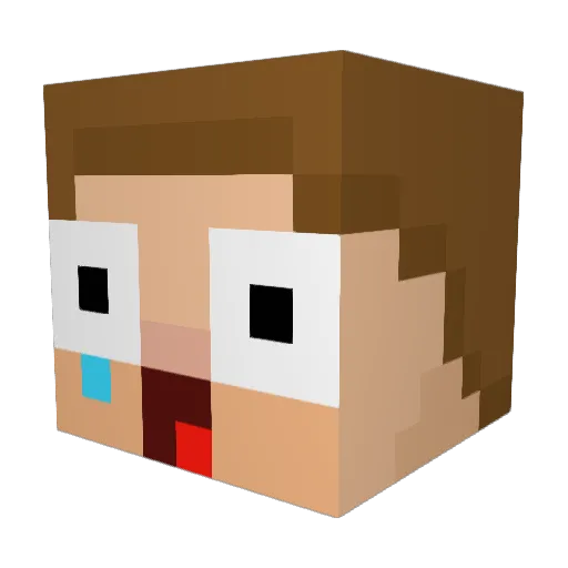 dragon_ball_op Minecraft avatar head, 3D render