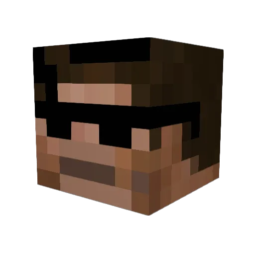 dragona17b Minecraft avatar head, 3D render