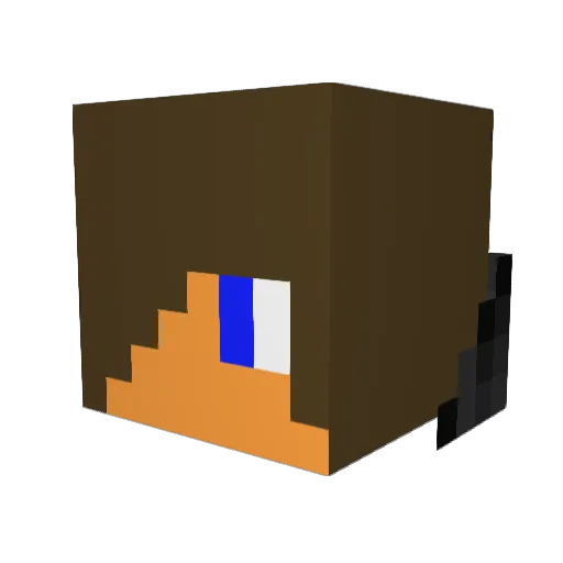dragonassasian Minecraft avatar head, 3D render