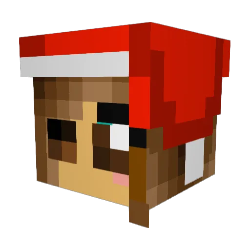 dragonborg Minecraft avatar head, 3D render