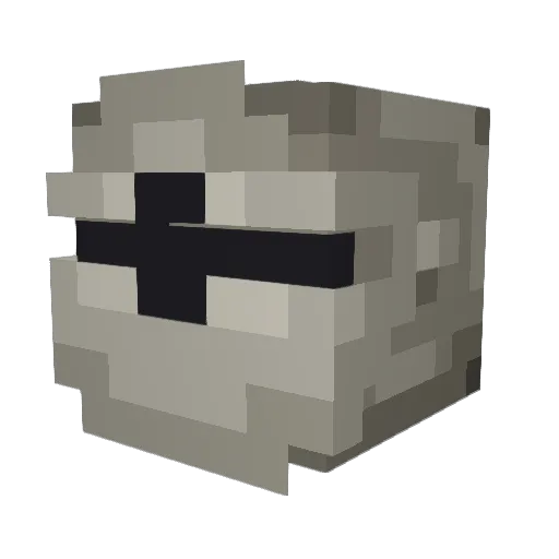 dragonbornfart Minecraft avatar head, 3D render