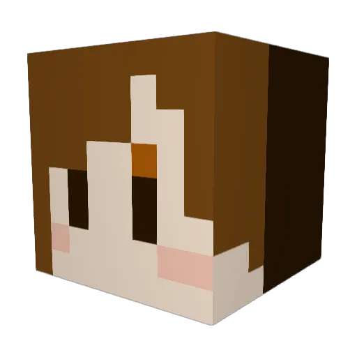 dragonboss13 Minecraft avatar head, 3D render