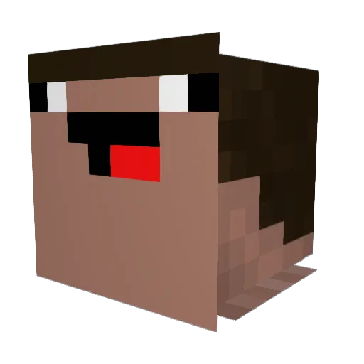 dragonboss30 Minecraft avatar head, 3D render