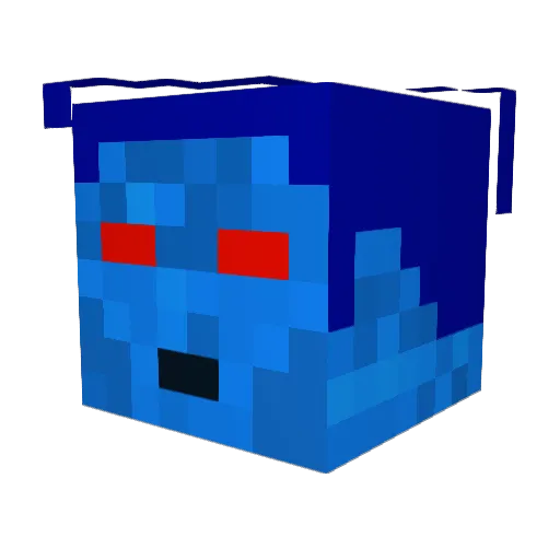 dragoncat2016 Minecraft avatar head, 3D render