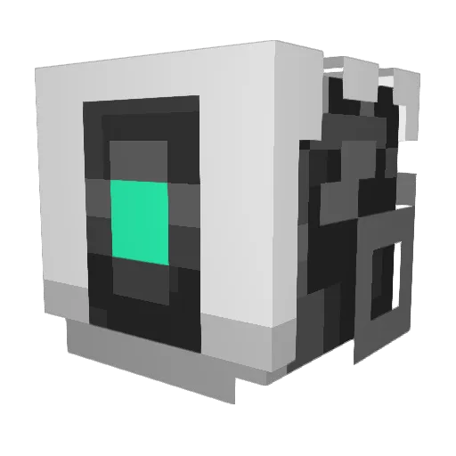 dragoncop Minecraft avatar head, 3D render