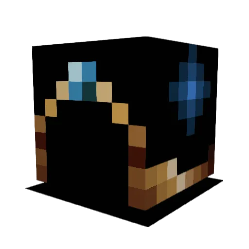 dragoncreator20 Minecraft avatar head, 3D render