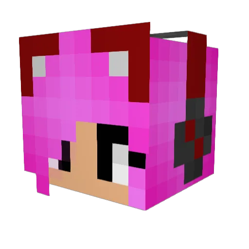 dragondoe Minecraft avatar head, 3D render