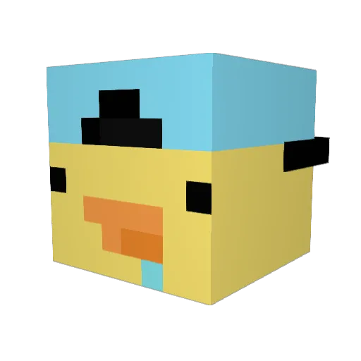 dragondog24 Minecraft avatar head, 3D render