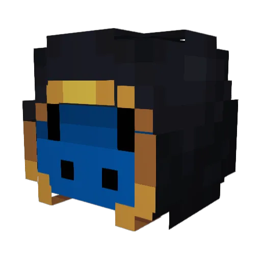 dragonek10 Minecraft avatar head, 3D render