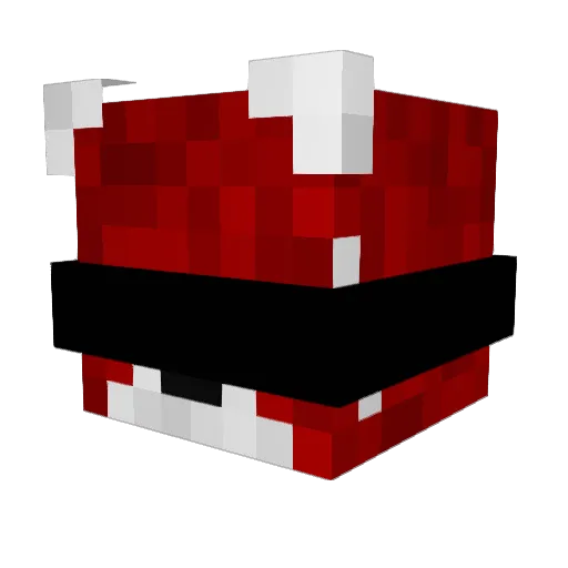 dragoneofrage Minecraft avatar head, 3D render