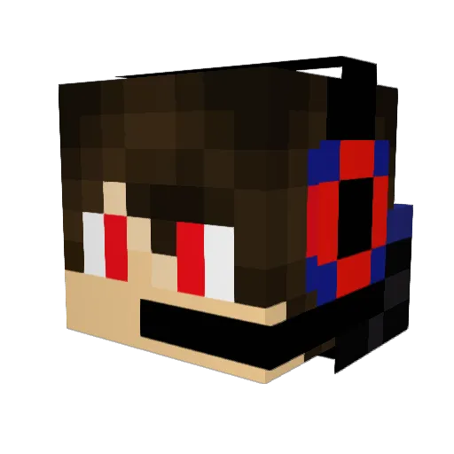 dragonfight02x Minecraft avatar head, 3D render