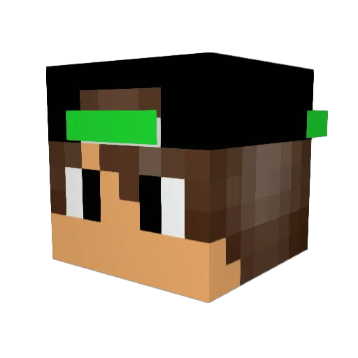 dragonfire_9 Minecraft avatar head, 3D render