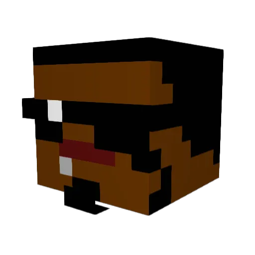 dragonflame15 Minecraft avatar head, 3D render