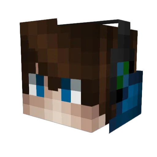 dragonflame586 Minecraft avatar head, 3D render