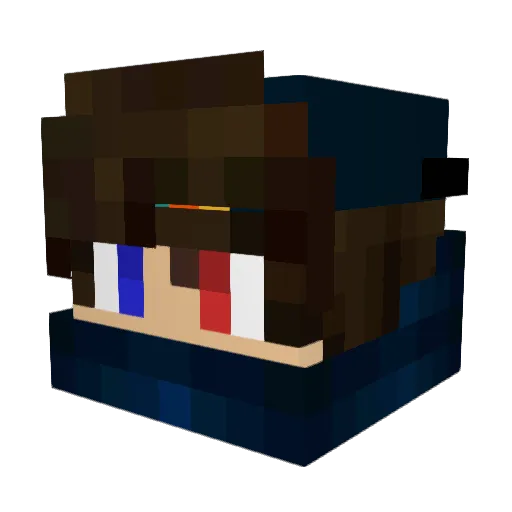 dragonflier2 Minecraft avatar head, 3D render