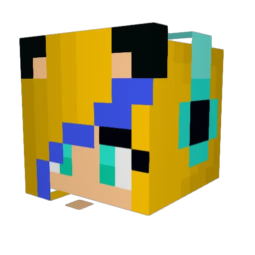 dragonfly0409 Minecraft avatar head, 3D render