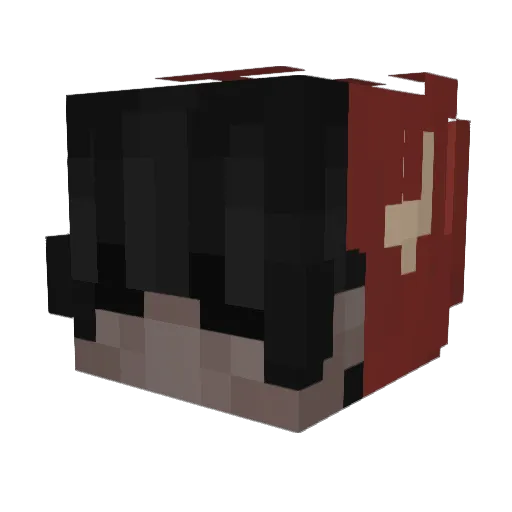 dragonfly844 Minecraft avatar head, 3D render
