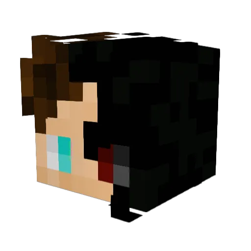 dragonfury01 Minecraft avatar head, 3D render