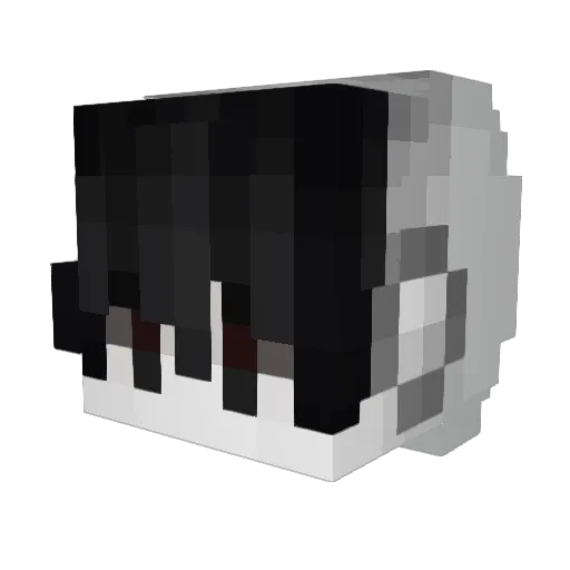 dragongodking Minecraft avatar head, 3D render