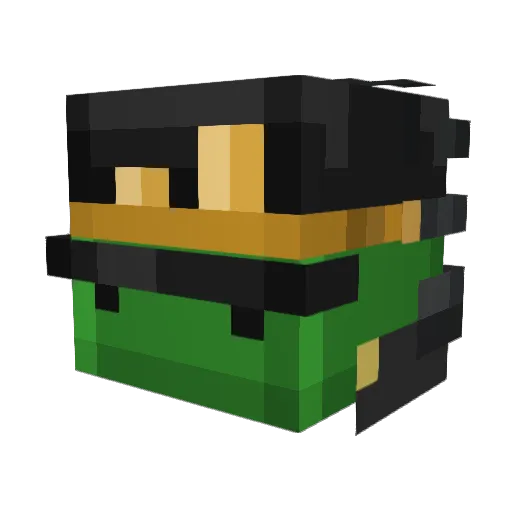 dragonhunter109 Minecraft avatar head, 3D render