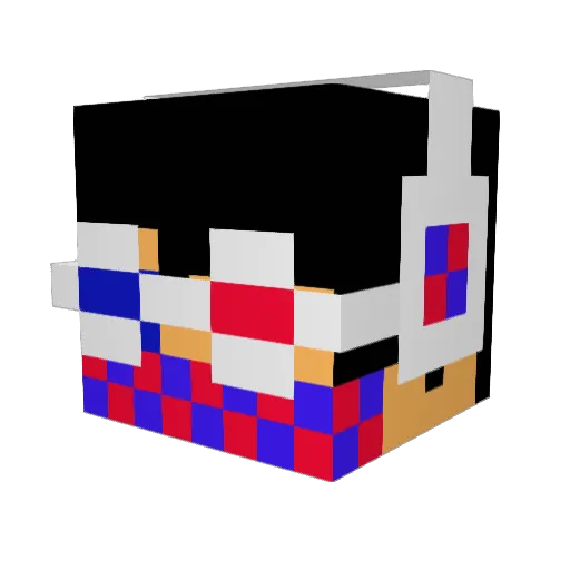 dragonhunter1324 Minecraft avatar head, 3D render