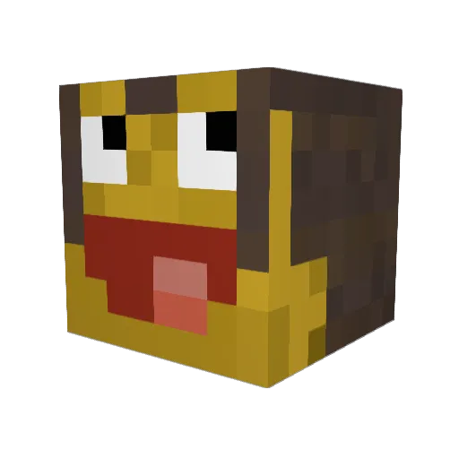 dragonight13 Minecraft avatar head, 3D render