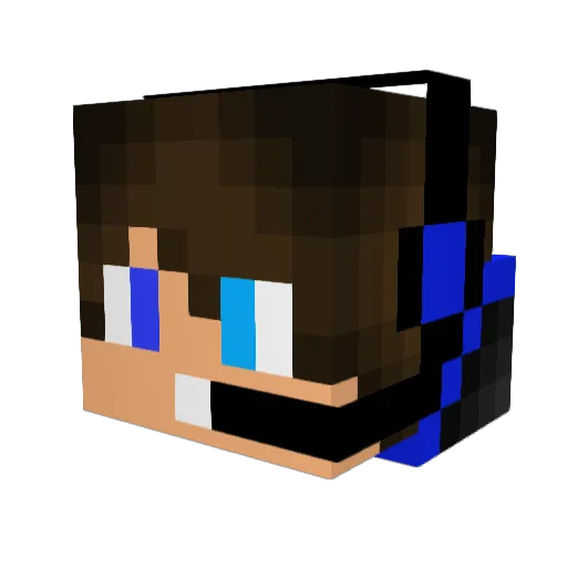 dragonite1233 Minecraft avatar head, 3D render