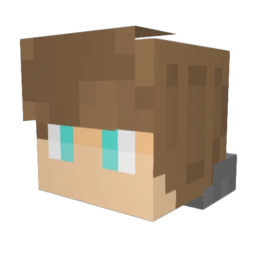 dragonkid101 Minecraft avatar head, 3D render